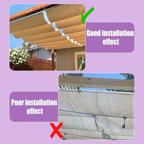 Voile solaire imperméable rétractable grand format 550x300 - 6