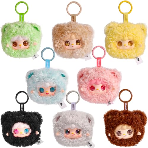 Perklzau Yooki Little Bear Surprise Doll, Plush Bag Charm Keychain Blind Boxes for Girls,Mystery Collectible Figures Gift for Teens&Adults - image 1