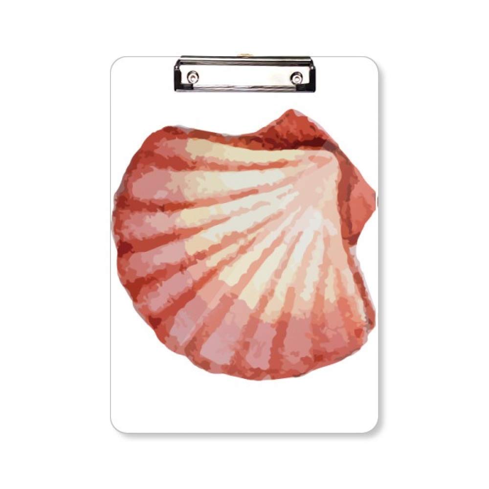Planchette porte-bloc d'artiste motif marine rouge format A4