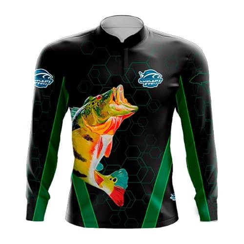 Camiseta de Pesca Concept Fish com Proteção UV do Infantil ao Adulto X3 Tucunaré Tamanho:Big 2X