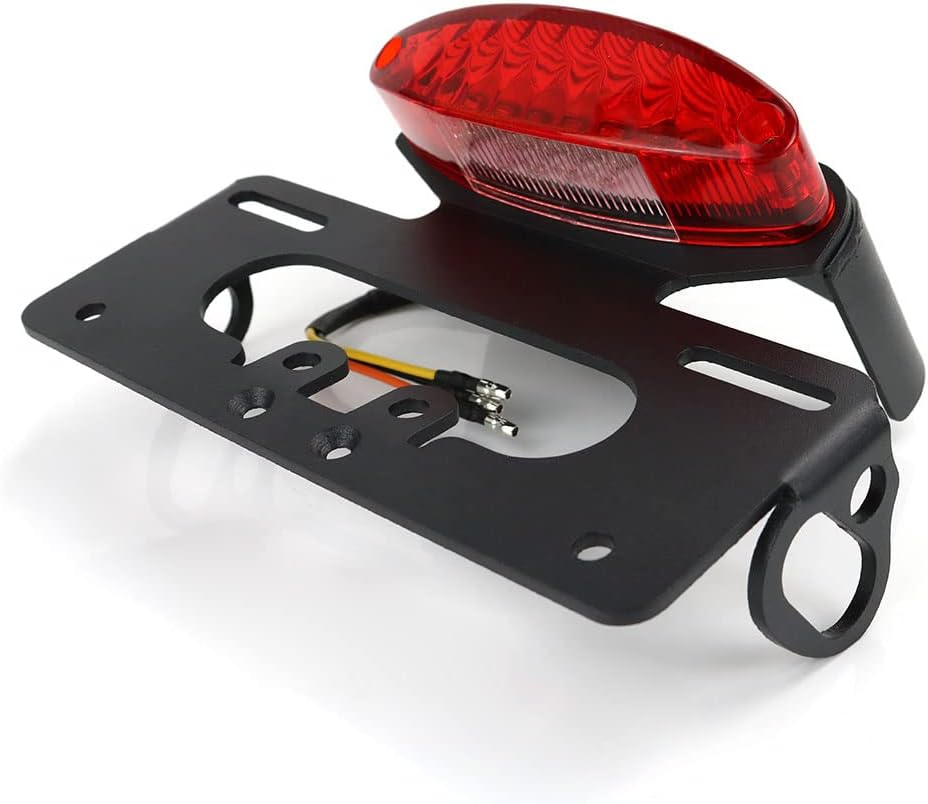 Xitomer Fender Eliminator, Fit for CMX500 Rebel 2017 2018 2019 Tail Tidy, License Plate Bracket Fender Eliminator Kit, With Tail Light (Red)