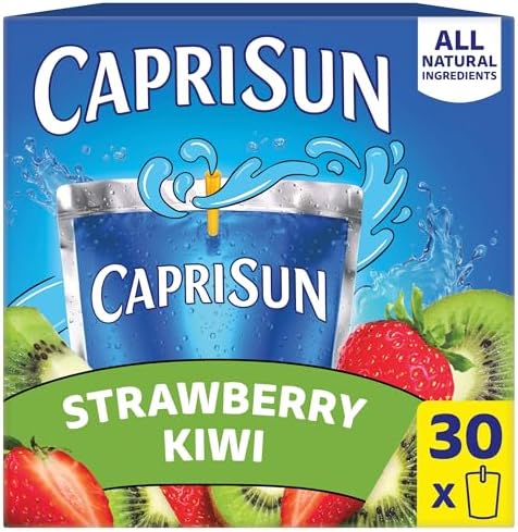 Capri Sun Juice Drink, 30 ct Box Strawberry Kiwi, 6 fl oz Pouches