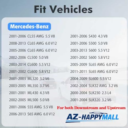 Sensores de Oxígeno para Vehículos Mercedes-Benz Set de 4 miniatura 2