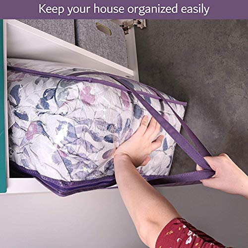 Wappa Home Clear Vinyl Zippered Storage Bags (3-Pack) 40L の商品画像 4