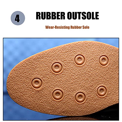 Mens Hand-stitched Leather Oxfords Business Dress Shoes,Classic Retro LowTop Casual Lace Up Lightweight Sneaker3