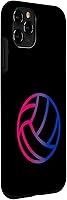 Vista 24 de iPhone 14 Pro Max Volleyball Bisexual Pride Bi LGBTQ LGBT Gay Pride Subtle Case