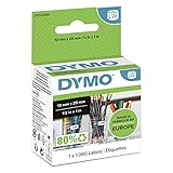 El embalaje de Dymo LabelWriter está hecho de una mezcla de materiales 80% reciclados y con certificación FSC y las etiquetas de papel tienen certificación FSC