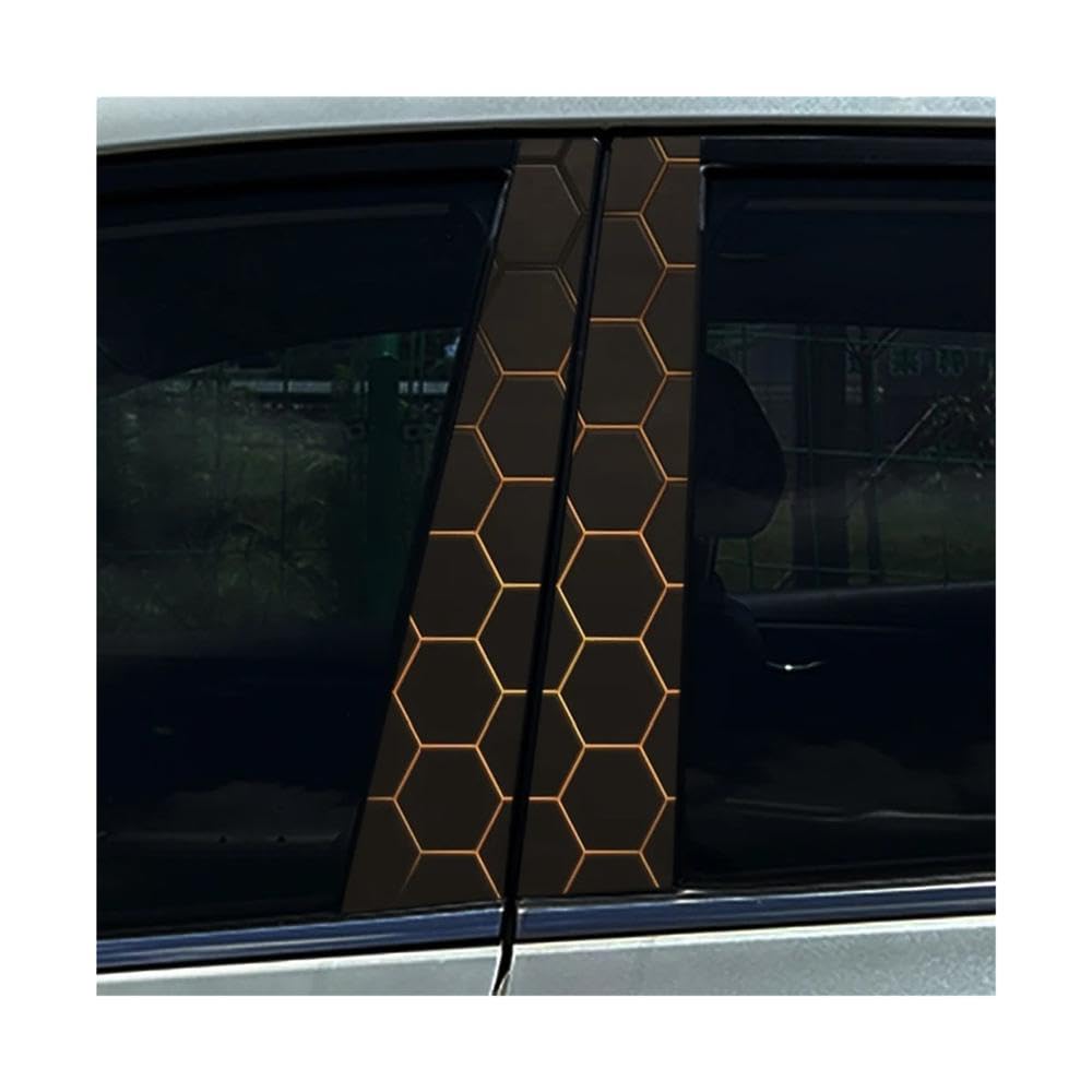 Bertdcx Q Car B-Pillar Stickers Car Center Column Decoration Cover Scratches Waterproof Decals Auto Parts(Q)