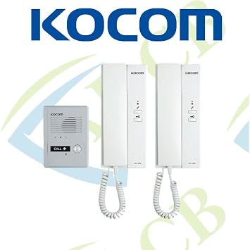 KOCOM Audio Door Phone KDP-602AD - Intercom System with Twin Door Unlock Feature - Secure and Convenient Access Control for Home, Flat, Office