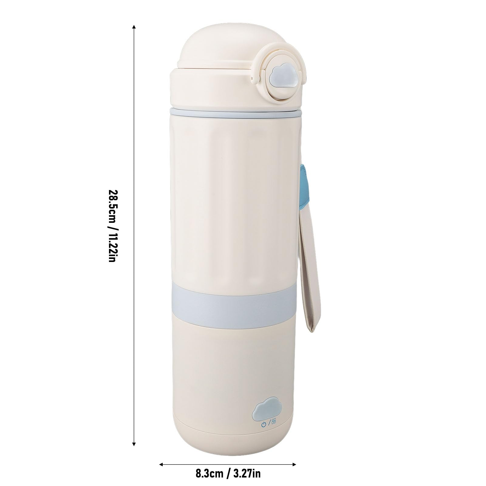 Calientabiberones Portátil, Calienta Biberón De Viaje De Acero Inoxidable De Doble Capa De 500ml Hervidor Eléctrico De Viaje Inalámbrico Y Recargable Por USB Para Leche Materna
