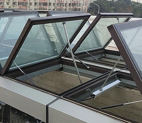 Skylight Elektryczny otwieracz do okien z pilotem i przełącznikiem ściennym, moc 400 N, do otworów wentylacyjnych, do domu i biura, jakość powietrza wewnętrznego