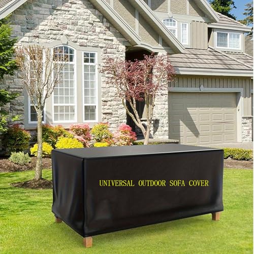 OOOXZO Bache Table Jardin 110x70x90cm/LxBxH Housse de Protection Table de Jardin, pour Meubles Jardin et Hivernage Mobilier Salon de Jardin Imperméable Anti-UV 600D Tissu Oxford