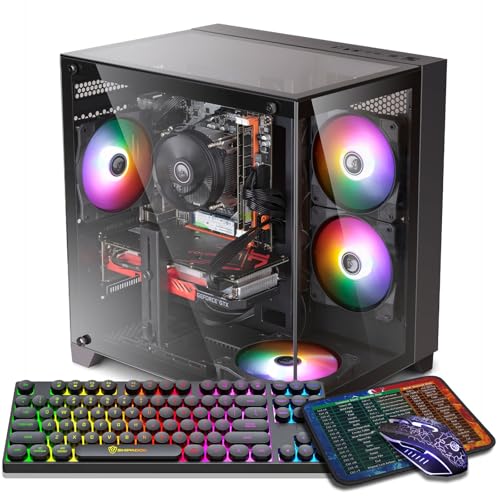 ZER-LON �Q�[�~���OPC �f�X�N�g�b�v�R���s���[�^�[�AAMD Ryzen 5 5500 �ő�4.2GHz�AGTX 1660S 6G GDDR6�A16G DDR4 RAM�A512GB NVME SSD�AWiFi 5.0�A�����Q�[�~���OPC �^���[�R���s