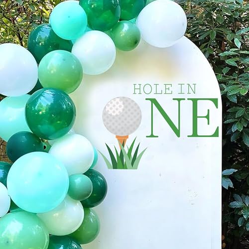 Vinilo decorativo para fiesta de cumpleaños tema golf miniatura 1