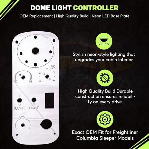 Panel de Control AC Freightliner Columbia con Luces LED Ámbar miniatura 4