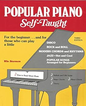 Paperback Popular Piano, Self-Taught Book