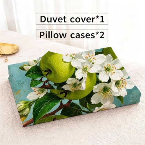 Housse de couette 240x260 respirante parure de lit microfibre avec attaches - 7