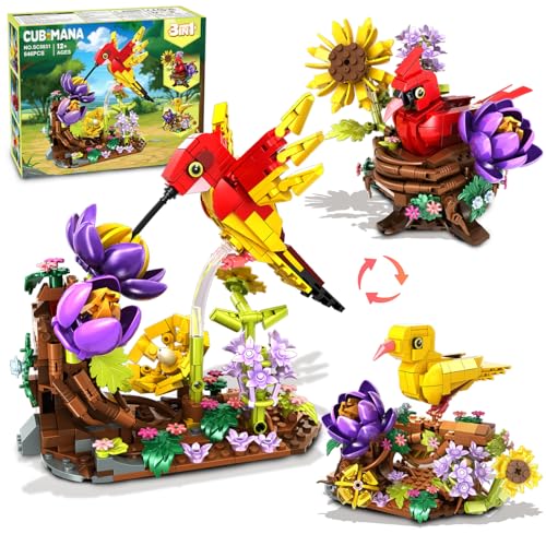 CUBIMANA 3-in-1 Bird Nest Building Set
