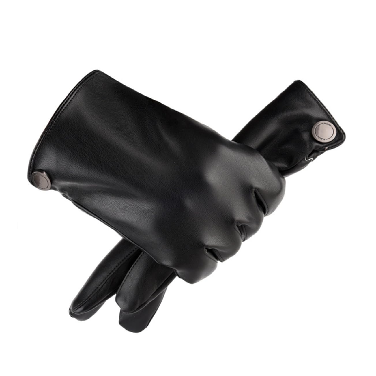 ABOOFAN 3paare wasserdichte Pu-Handschuhe Für Winter Touchscreen-fähige Warme Fahrradhandschuhe Für Damen Und Herren Für Outdoor-aktivitäten Schwarz