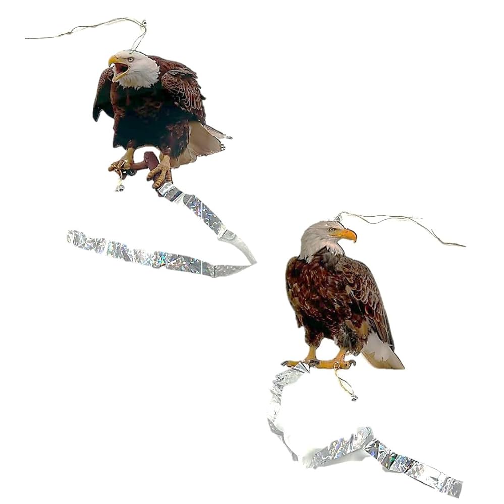 Amazon | ST TS 防鳥 鳥よけ リアル 鷲 ワシ 猛禽類 梟 鳥避け