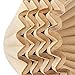 EUSOAR 1-4 Cup Disposable Coffee Filters, 100 count Filter Replacement, Natural Brown Unbleached, fit small Basket Style Single Serve Coffee Makers, for Home Office Use Pour Over and Drip Coffee Maker