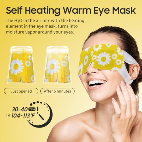 BeHoomi Steam Eye Mask, 10 Packs Heated Eye Mask, Self Heating Disposable SPA Warm Compress for Eyes Sleep Mask, Soothing Moist Heat Eye Masks, Travel Essentials & Relaxation Gifts - Image 6