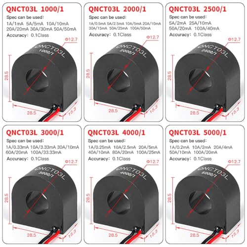 Transformador de corriente CA QNCT18L de 100A 50mA para cuadro electrico 5
