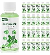Travel Mouthwash Bulk Mini Mouthwash Travel Size Fresh Orange Portable Individual Bottles 35ml/1....