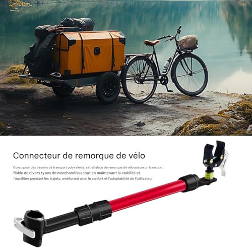 Attache remorque pour vélo accouplement robuste en acier pour scooter - 2