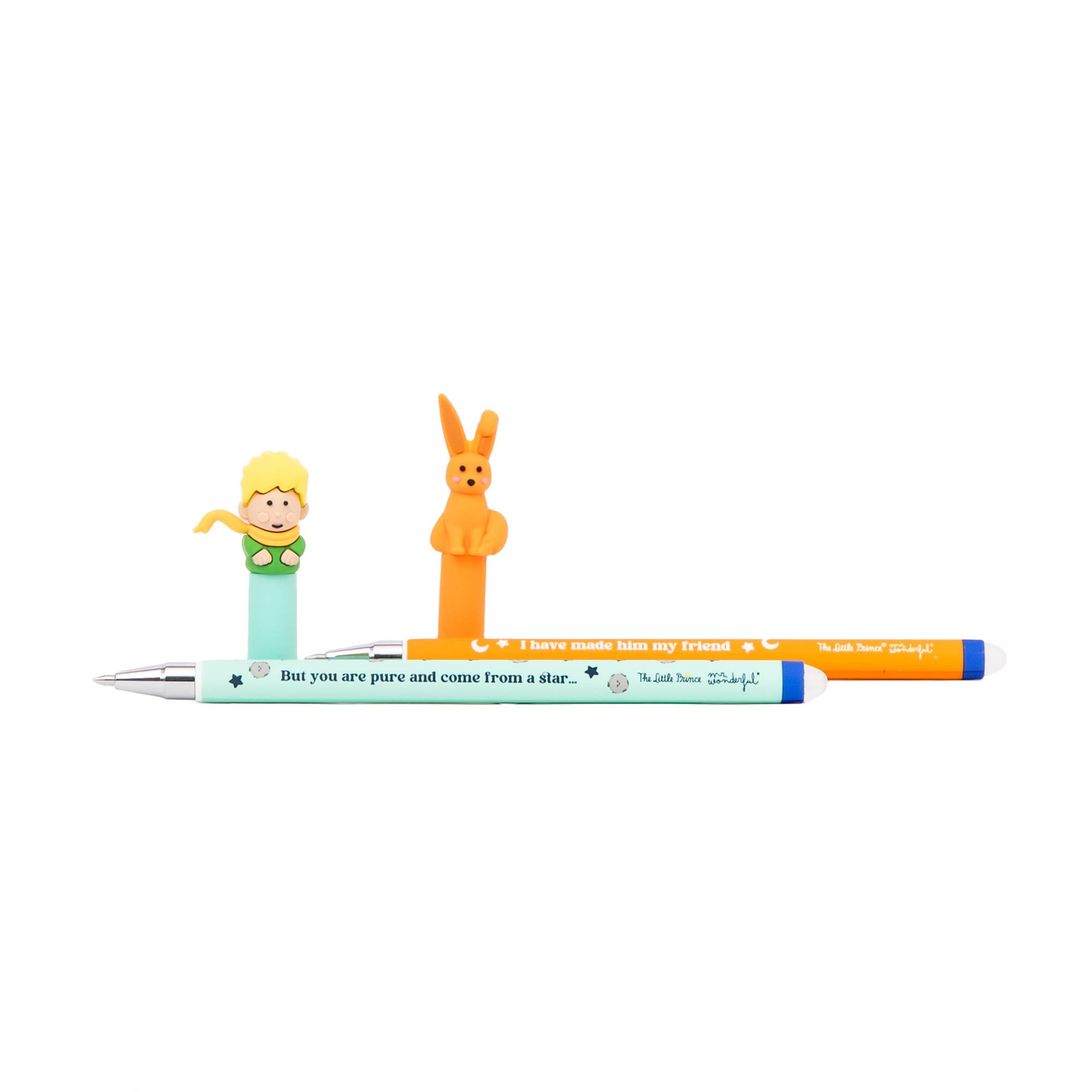 Mr. Wonderful Set 2 Penne Cancellabili Il Piccolo Principe e Rosa – Inchiostro Blu