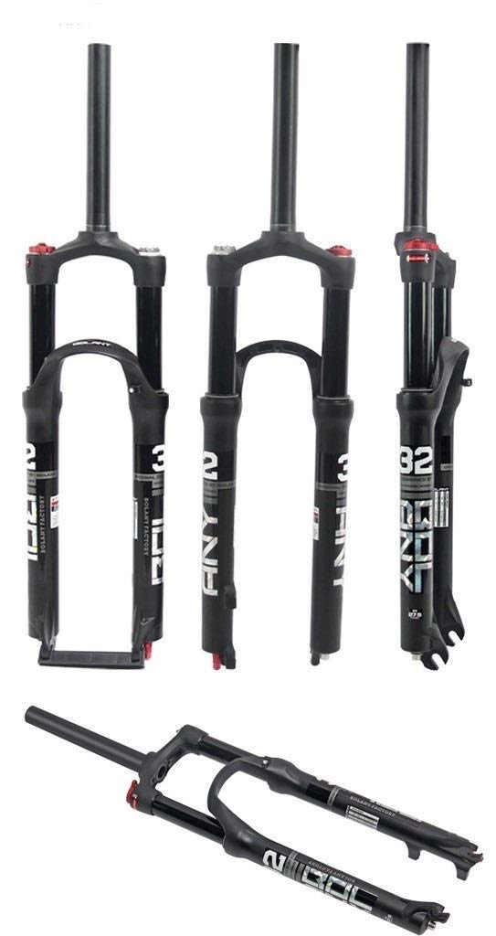 Widelec rowerowy z zawieszeniem, 26/27,5/29 cala, amortyzator powietrzny 32, hamulec tarczowy, przód, skok 1-1/8", oś przelotowa 105 mm, szybkie blokowanie, 1650 g