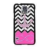 ABC(TM) Pink Infinity Chevron Love the Life You Live Pattern Case for Samsung Galaxy S5 I9600