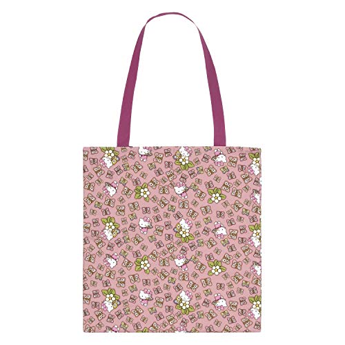 Design moderno THUN - Shopper Hello Kitty 100% Cotone - 34x37 cm