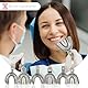 PACKUNG 6 Stück Dental-Einzelabdrucklöffel mit Perforationen 3 oben und 3 unten – hochbeständiger Edelstahl – unverzichtbares Instrument für Zahnärzte