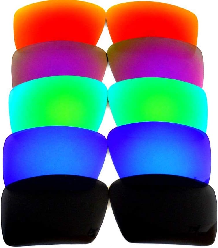Galaxy Replacement Lenses for Oakley Eyepatch 1&2 Black&Blue&Green&Purple&Red Color Polarized 5 pairs,FREE S&H.