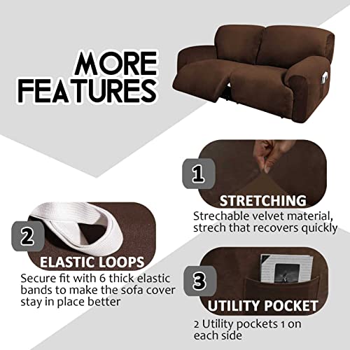 Housse de canapé inclinable extensible lavable pour assise extra large usée