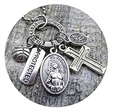 St. Sebastian, Patron Saint of Athletes, Basketball Keychain, Clip or Necklace. Divine Messenger...