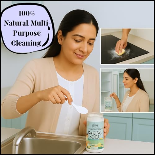 Image of The Urban Pantry Baking Powder 250 g + Baking Soda 300 g | Double-Acting Aluminium-Free Baking Powder & 100% Food-Grade Sodium Bicarbonate | Bake, Clean & Deodorize