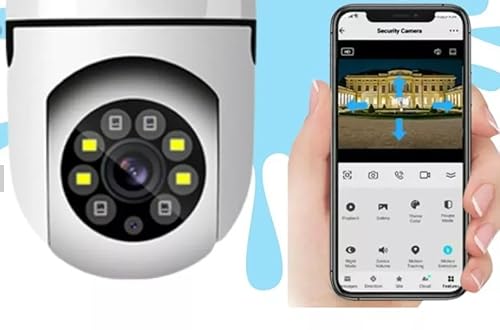 Kit 2 Câmeras Lâmpada + 2 Cartões 64GB, Camera WiFi 1080p Full HD, Visão Noturna Utiliza o Appicsee