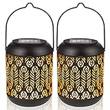 geschenkideen frauen 18 【Solarbetrieben】 Neu entwickelte LeiDrail Solar Laternen verwenden haltbare Polysilicium-Solarmodule und warmweiße LED-Leuchten. Nach 8 voll aufgeladenen Stunden bei Sonnenlicht 10-12 Stunden nachts beleuchten. (Schlechtes Wetter kann die Beleuchtungszeit beeinflussen.)