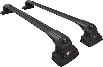 Compatible with BMW 5 Series (F10) 2010-2017 ACE-3 Car Roof Rack Cross Bar Black Aluminium 2 Bars