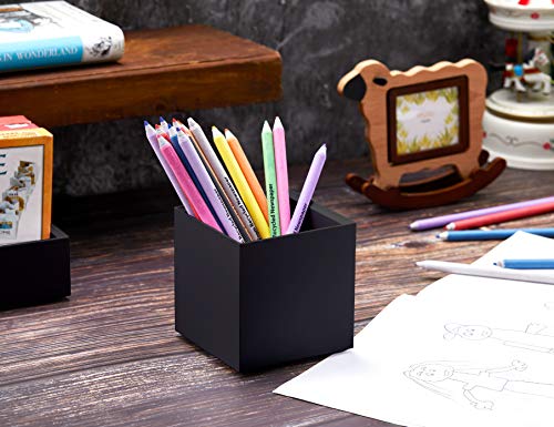 Image of Bostitch Office Konnect Pencil Cup Desk Organizer, Pen Cup, 2-Pack, Black