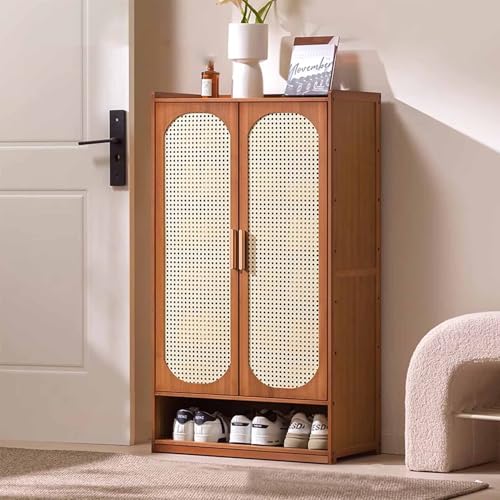 Meuble de rangement en bambou et rotin d'intérieur simple et durable