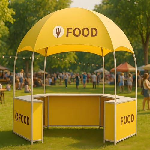 Hillicon Custom 10x10 Dome Canopy Tent with Logo, Hexagon...