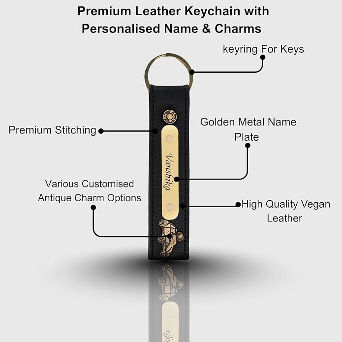 Image of WALLETKART Personalized Leather Women's Clutch with Name & Charm | Customized Clutch for Girlfriend Friend Wife Mother & Sister