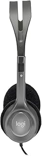 Logitech H110 Wired Headphones, Stereo Headphones with Microphone for Computer, Noise Cancellation, ‎Dual 3.5 mm Audio Jac…