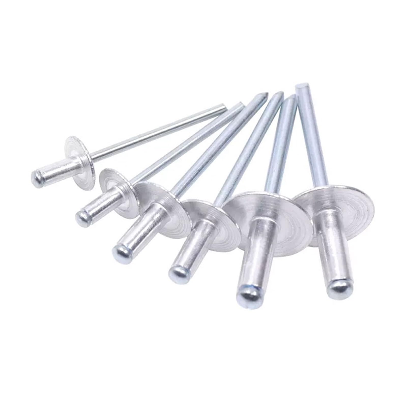 Duży nit kołnierzowy， 50 sztuk aluminiowych dużych nitów z łbem kołnierzowym, nitów zrywalnych, dekoracji Pop Nail, aluminiowych nitów(3.2x6x9.5mm)