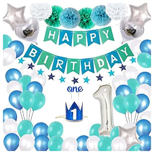 1:a Grattis på födelsedagen festdekoration latex nummer banner ballonger första baby dusch ett år tillbehör mögelrengörare för kakel färg för vägg form borttagningsspray för väggarLätt rengöring för renare