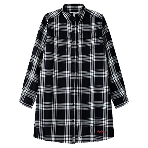 Vestido Pepe Jeans Samay para niñas en tejido azul denim casual