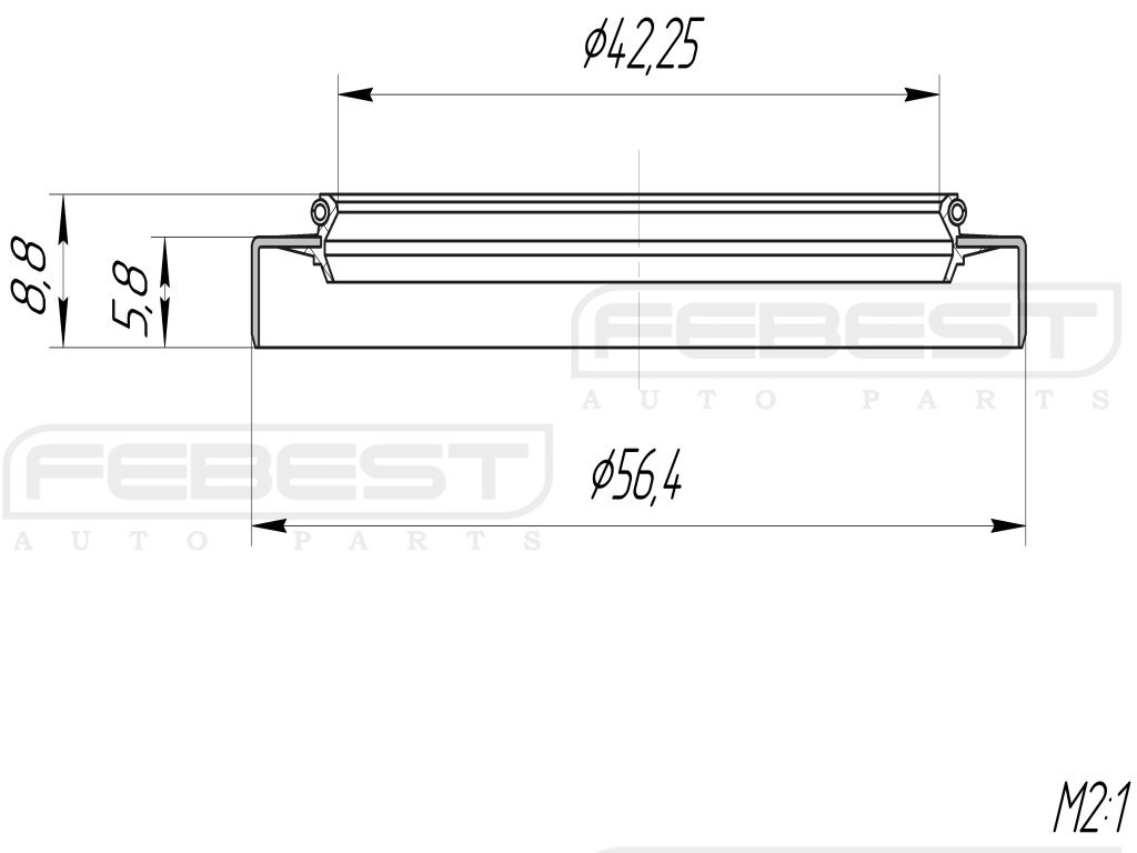 Amazon.com: G00325742 - Oil Seal (44X56X5.8X8.8) For Mazda 